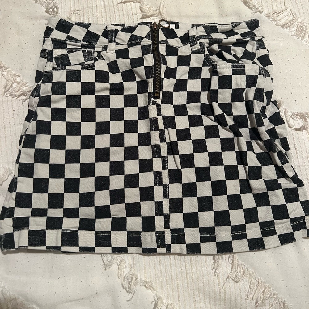 Urban Outfitters checkered denim skirt Size-Small